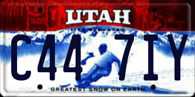 UT license plate C447IY