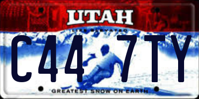 UT license plate C447TY