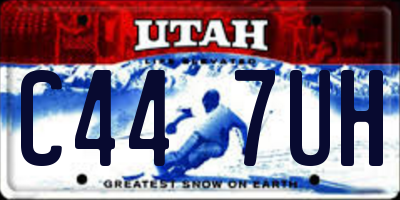 UT license plate C447UH