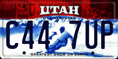 UT license plate C447UP