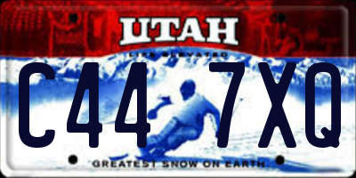 UT license plate C447XQ