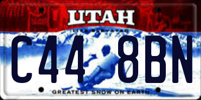 UT license plate C448BN