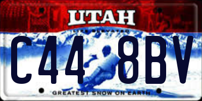 UT license plate C448BV