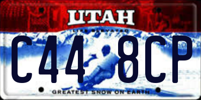 UT license plate C448CP