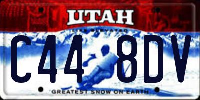 UT license plate C448DV