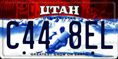 UT license plate C448EL