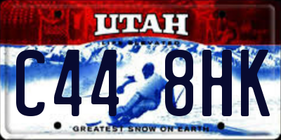 UT license plate C448HK