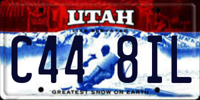 UT license plate C448IL