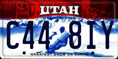 UT license plate C448IY