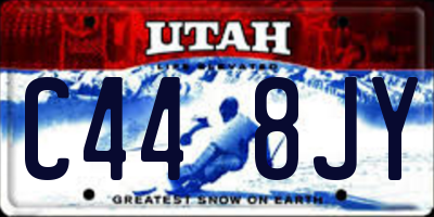 UT license plate C448JY