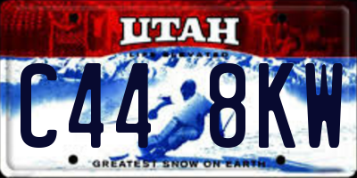 UT license plate C448KW