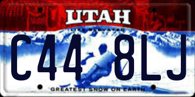 UT license plate C448LJ