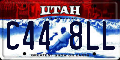 UT license plate C448LL