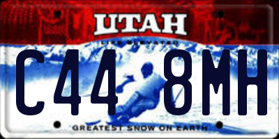 UT license plate C448MH