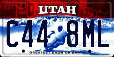 UT license plate C448ML