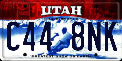 UT license plate C448NK