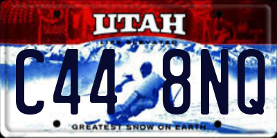 UT license plate C448NQ