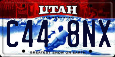 UT license plate C448NX