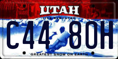 UT license plate C448OH