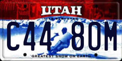UT license plate C448OM
