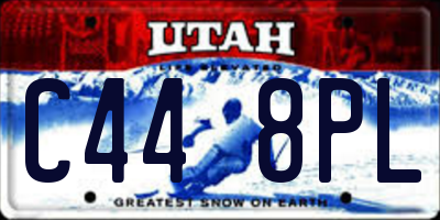 UT license plate C448PL