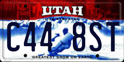 UT license plate C448ST