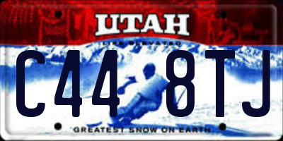 UT license plate C448TJ