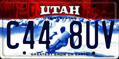 UT license plate C448UV