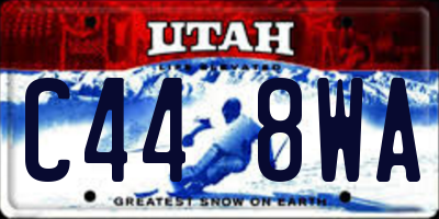 UT license plate C448WA