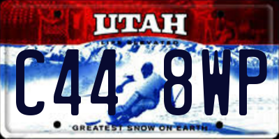 UT license plate C448WP