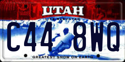 UT license plate C448WQ