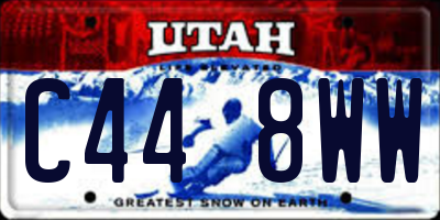UT license plate C448WW