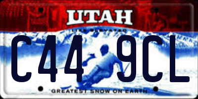 UT license plate C449CL