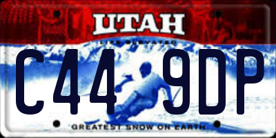 UT license plate C449DP