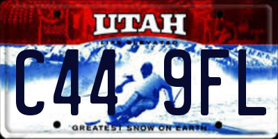 UT license plate C449FL