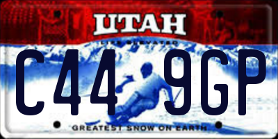 UT license plate C449GP