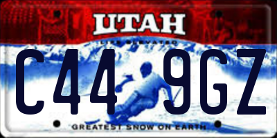 UT license plate C449GZ