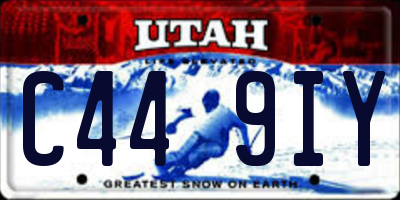 UT license plate C449IY