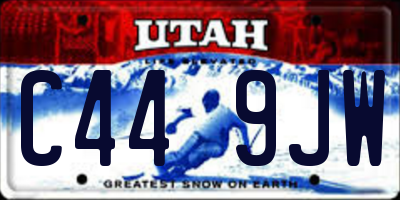 UT license plate C449JW