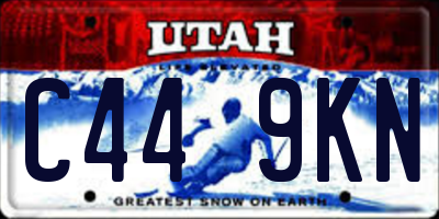 UT license plate C449KN