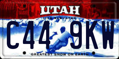 UT license plate C449KW