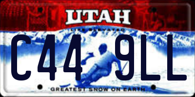 UT license plate C449LL