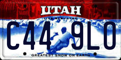 UT license plate C449LO