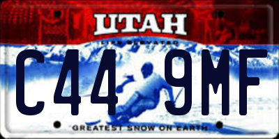 UT license plate C449MF