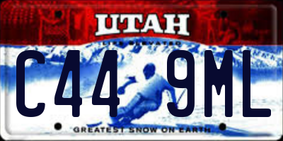 UT license plate C449ML