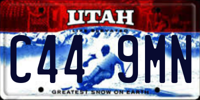 UT license plate C449MN