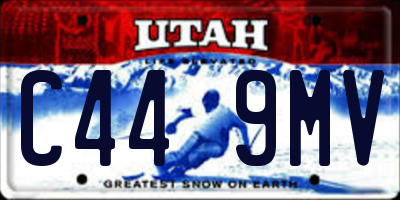 UT license plate C449MV