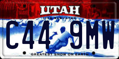UT license plate C449MW