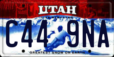 UT license plate C449NA