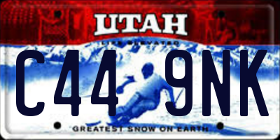 UT license plate C449NK